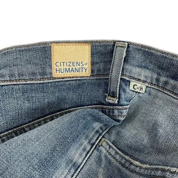 Citizens of Humanity Jeans Women's Sz 28 Blue Drew Flip Flop Flare Mid $228 Nwt - Picture 10 of 16